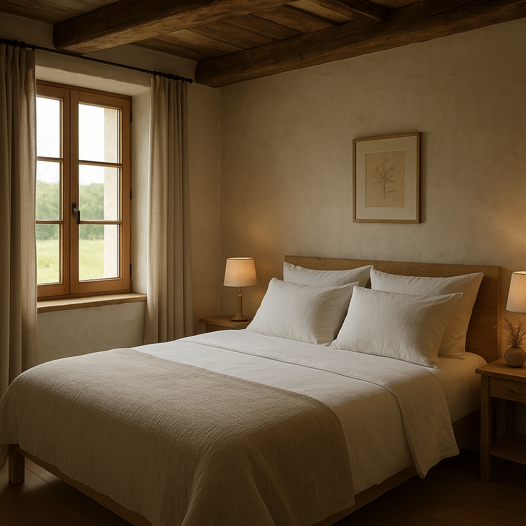 Comment aménager un gîte rural pour plaire aux voyageurs ? 2 Chambre de gîte rural avec literie confortable