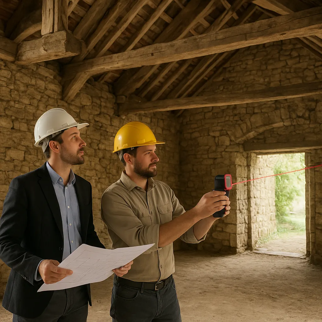 Contrôle de la structure avant de rénover une grange en habitation