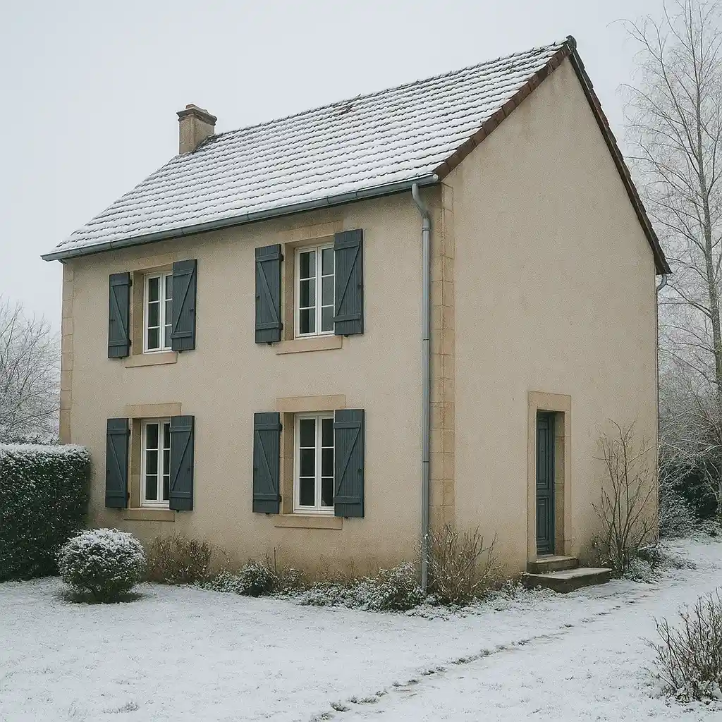 Maison secondaire protégée pour l’hiver