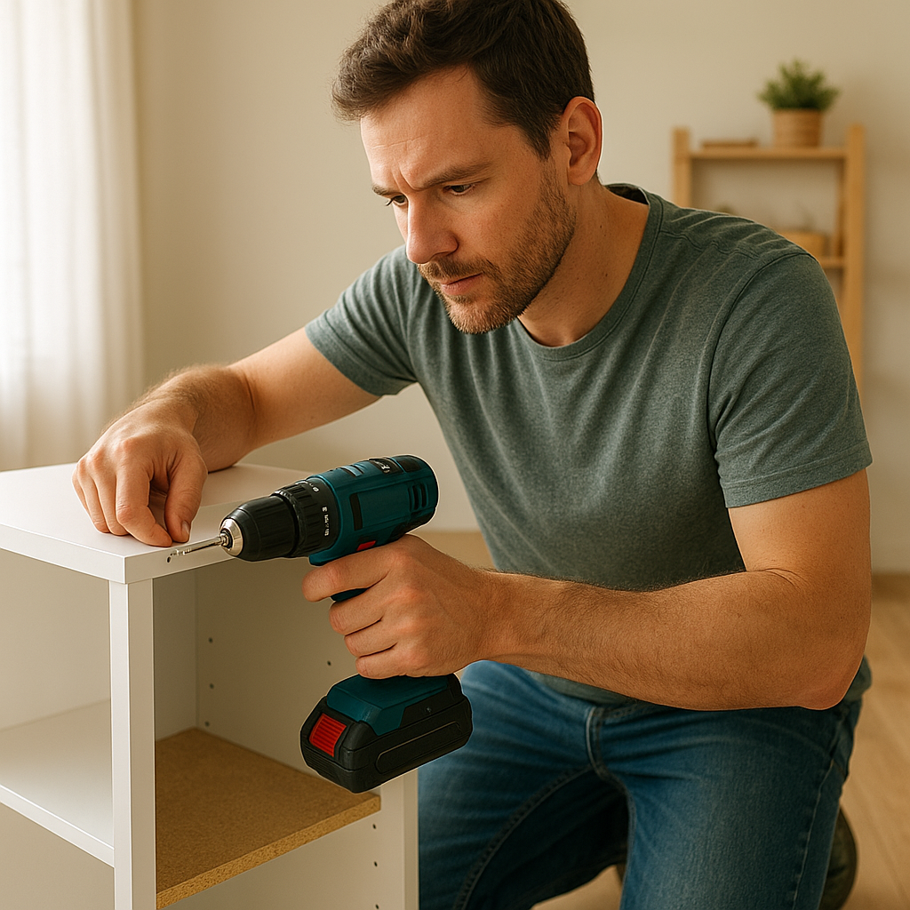 Utilisation d’une perceuse visseuse sans fil pour les travaux de maison