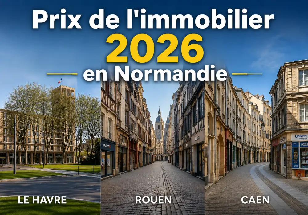 rue avec maisons en pierre et toits inclinés dans une ville normande