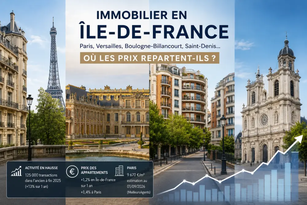 vue d'ensembles d'immeubles résidentiels alignés le long d'une rue urbaine en ile-de-france