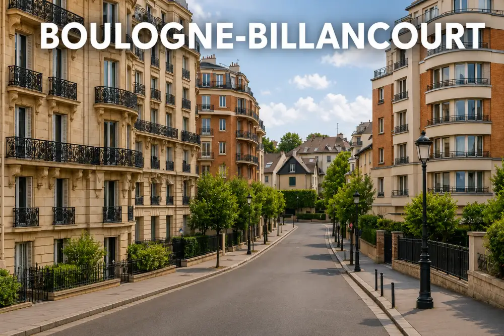 Immobilier en Île-de-France : Paris, Versailles, Boulogne-Billancourt, Saint-Denis… où les prix repartent-ils ? 5 vue d'un quartier résidentiel avec des immeubles et des rues tranquilles