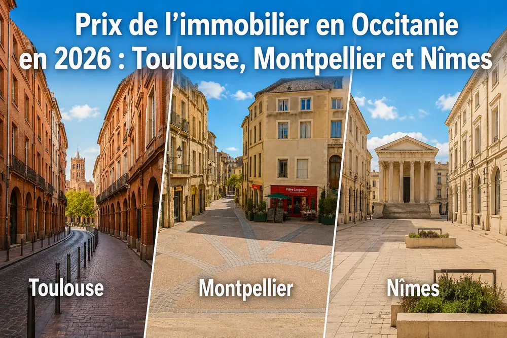 Articles sur les prix de l'immmobiler à Nimes, Montpellier et Toulouse depuis 5 ans