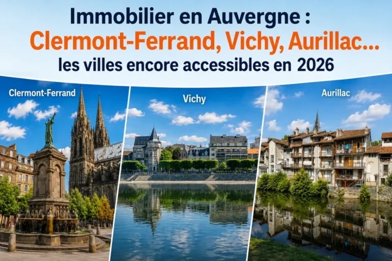 Immobilier en Auvergne : Clermont-Ferrand, Vichy, Aurillac… les villes encore accessibles en 2026