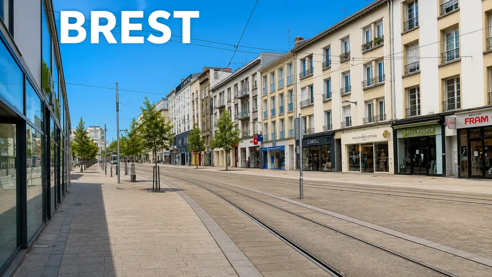 Immobilier en Bretagne : Rennes, Brest, Vannes, Lorient… ce que révèlent les notaires sur les prix 3 vue urbaine montrant des immeubles modernes et des rues