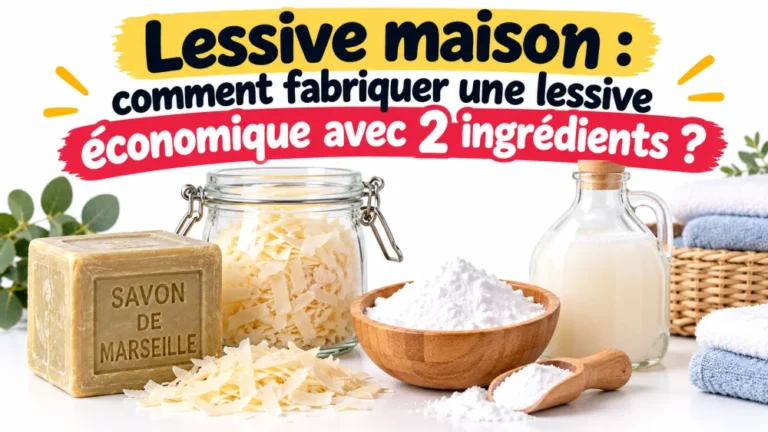 Lessive maison : comment fabriquer une lessive économique avec 2 ingrédients actifs ?